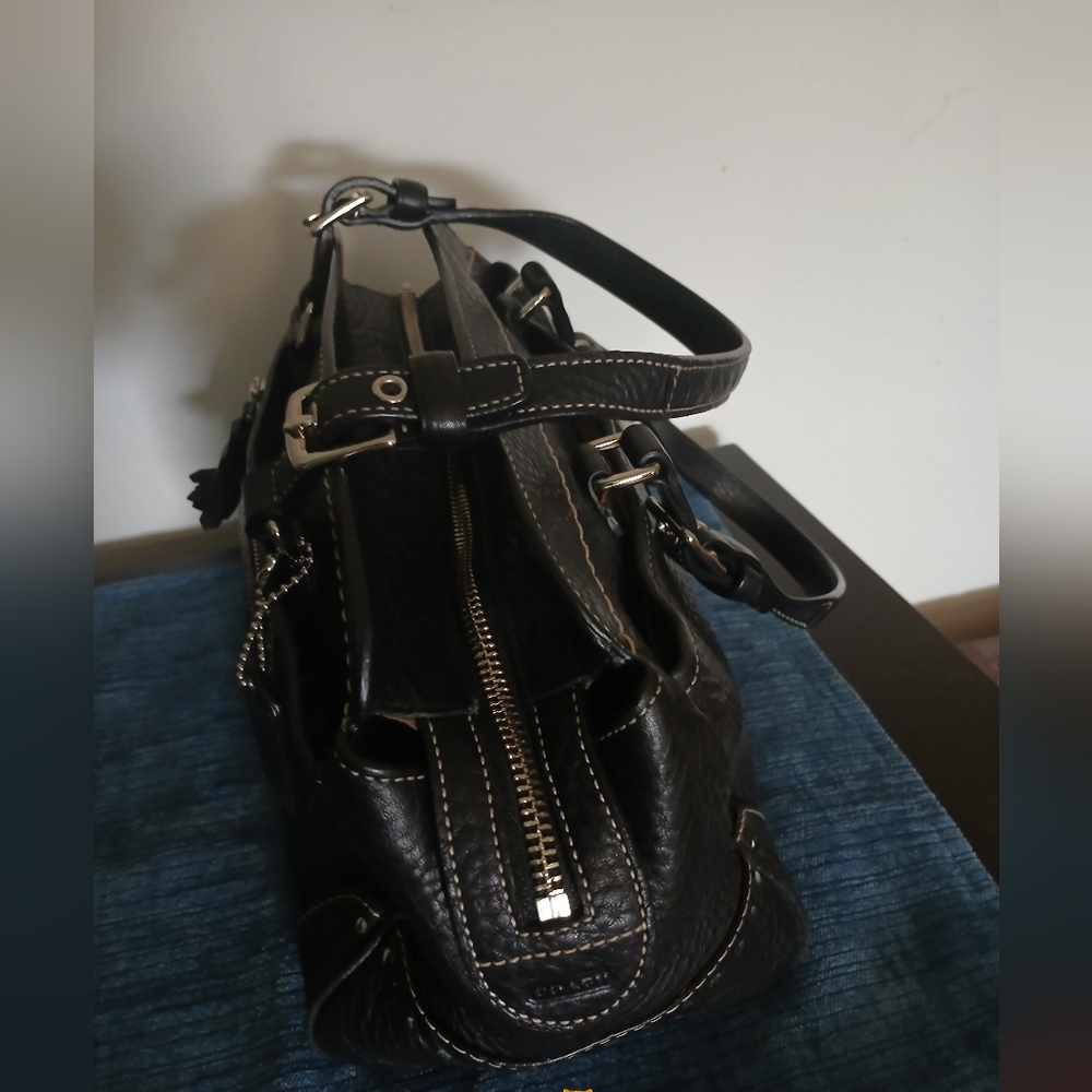 Vintage Coach Zipper close Satchel bag - Picture 8 of 12